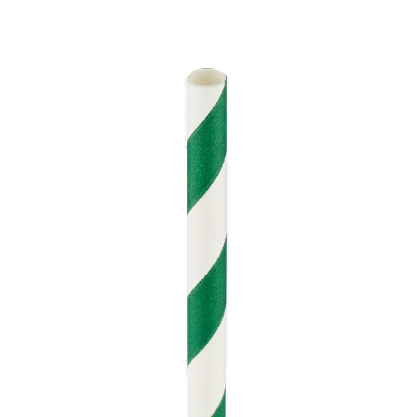 Paper Straw Without Wrap 6 mm (Green) 5000 Pieces