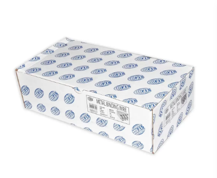 48-Piece FIS Metal Binding Wire 7/8 inch 23 Loop 2:1, 22.2 mm, White -FSBDW78WH