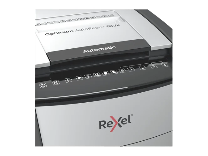 Rexel Optimum AutoFeed+ 600X Automatic Cross Cut Paper Shredder