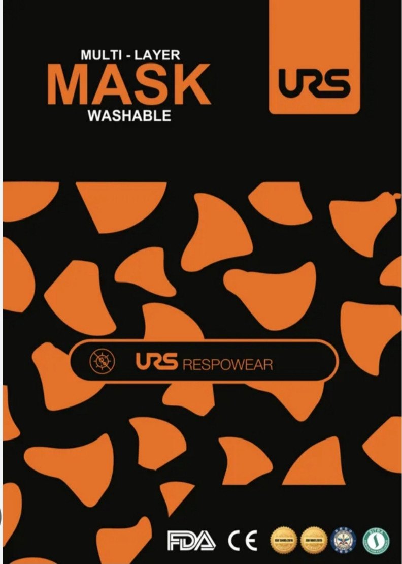 URS WASHABLE FACE MASK FOR ADULTS