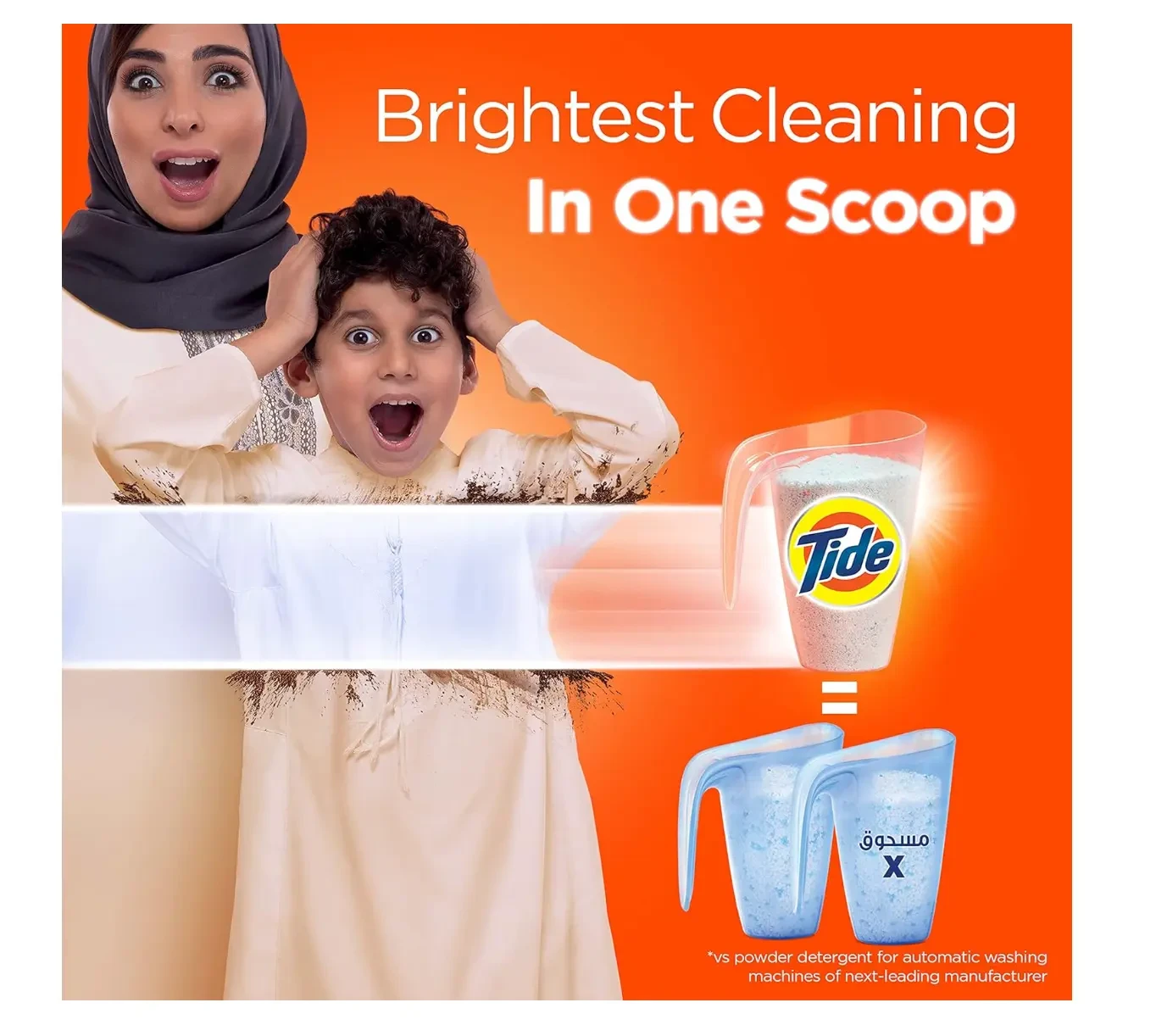 Tide Semi-Automatic Laundry Detergent Powder, Original Scent 2.5 kg