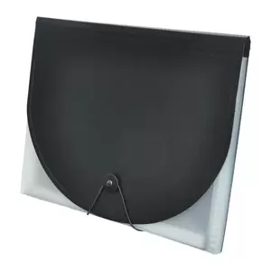 FIS Expanding Files With 7 Pockets and 6 Index Dividers Black Color, A4 (210 x 297 mm) Size - FSPG1309BK