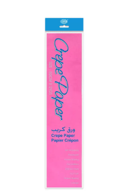 Pack of 12 Pieces Crepe Paper Pink
