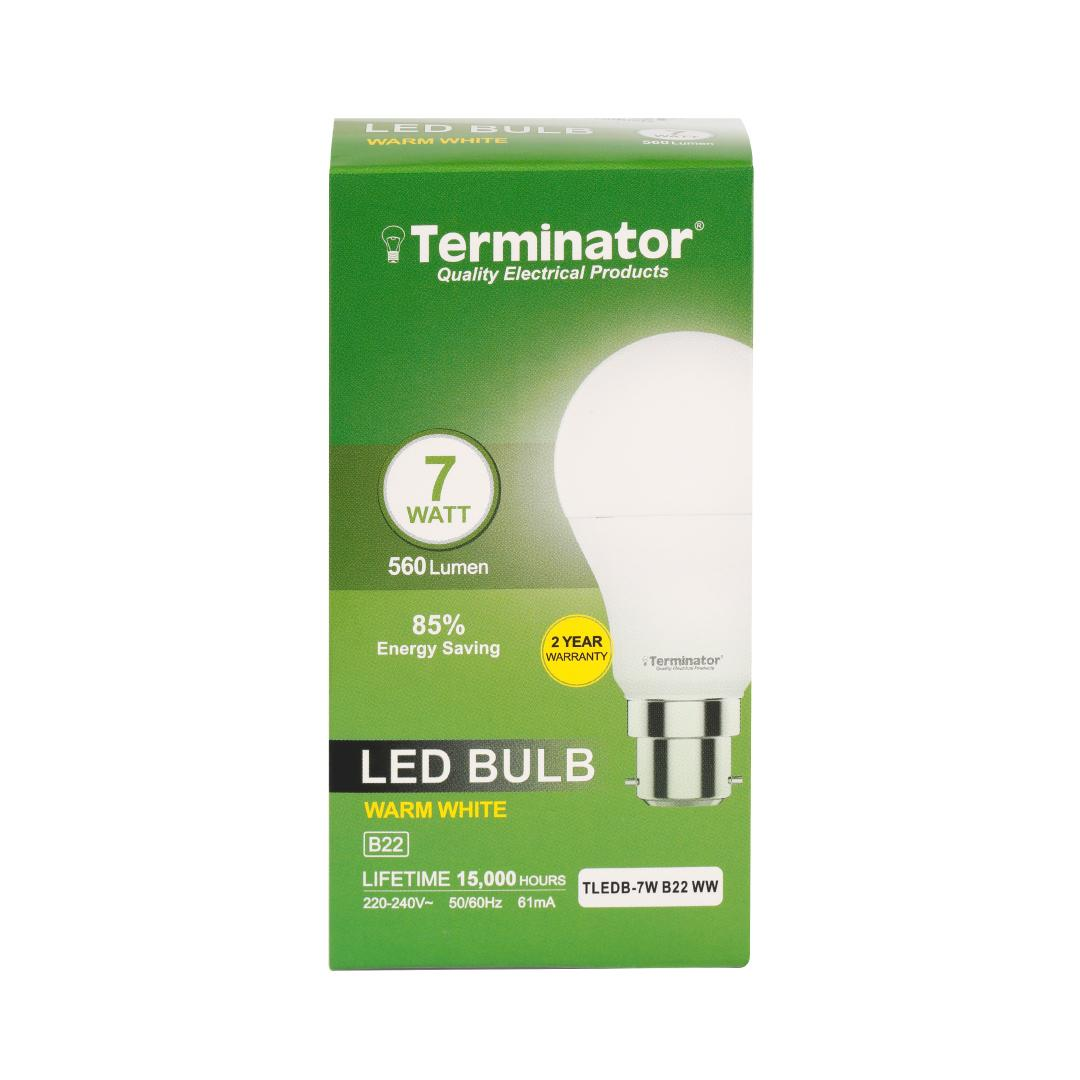 LED Bulb 7W Warm White B22