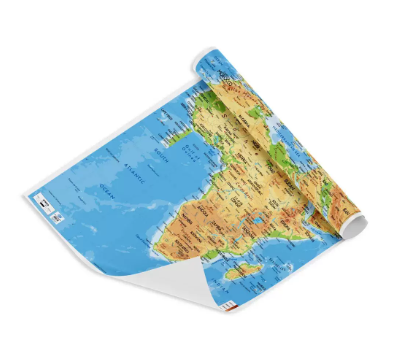 FIS "AFRICA" Wall Map with Glossy Lamination, English Language, Size 70x100cm, Printed in Multicolour - FSMA70X100AFN