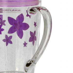 Royalford 350 Ml Prima Water Cup - Glass - Purple