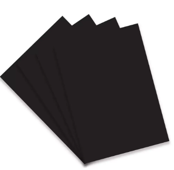 100-Piece FIS Bristol Board, 50x70cm,240GSM, Black - FSBI245070BK