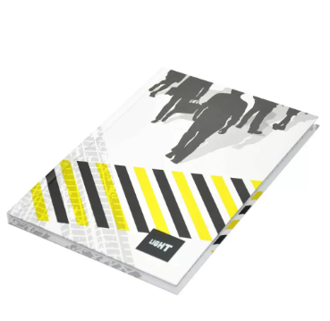 LIGHT Pack of 5 Hard Cover Notebook Single Line,9X7 Inches (22.86 X 20.32 CM),100 Sheets -LINB971801