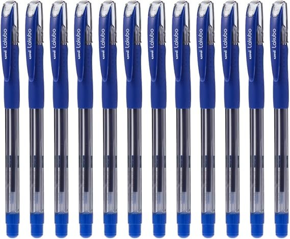 Uni-Ball Lakubo SG-100(10) Ball Point Pen 1.0mm, Blue - 12 Pcs of Pack