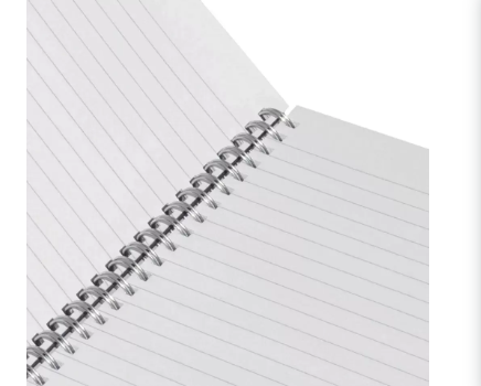 LIGHT Pack of 5 Spiral Hard Cover Notebook Single Line, 9X7 Inches (22.86 X 20.32 CM), 100 Sheets -LINBS971516