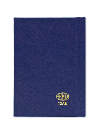 FIS 2024 Pocket Diary Arabic English Vinyl 1 Side Padded Week View Blue -FSDI12AE24BL