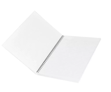 5-Piece FIS Spiral Hard Cover Notebook Single Line A4, 100-Sheets - FSNBSA41907