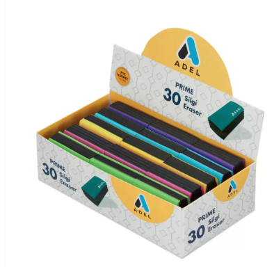 Adel Prime Eraser, Classic Colors, 30 Pcs - ALER2270000001