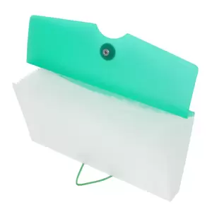 FIS Expanding Files 13 Pockets Green Color, 261 x 136 x 23 mm Size - FSPG1303GR