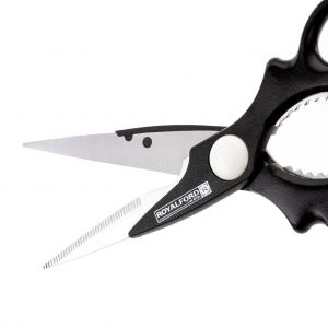 Royalford Kitchen Scissors - Stainless Steel - Black