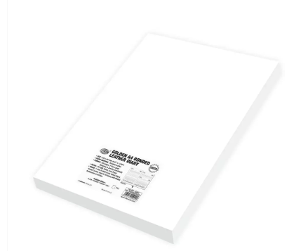 FIS 2023 Golden Diary A4 English Bonded Leather 1-Side Padded Grey - FSDI48EGB23GY