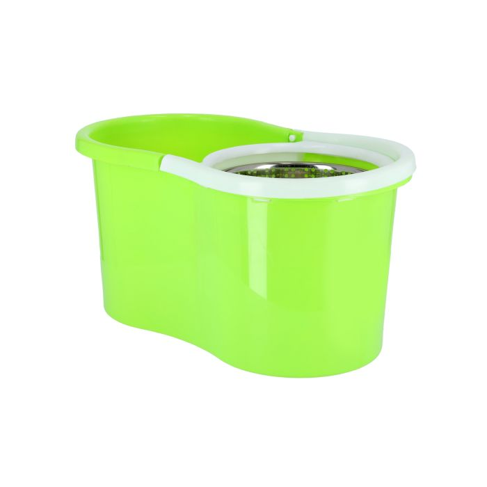 Royalford RF7709 Mop And Bucket Set - Portable Modern Spin 360 Degree Spinning Mop Bucket Home Cleaner| Extended Easy Press Stainless Steel Handle And Easy Wring Dryer Basket For Home Kitchen Floor Cl