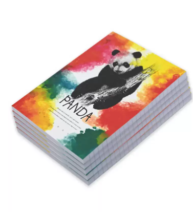 FIS Pack Of 5 Soft Cover Notebook, 96 Sheets A5 Panda Design 3 -FSNBSCA596-PAN3