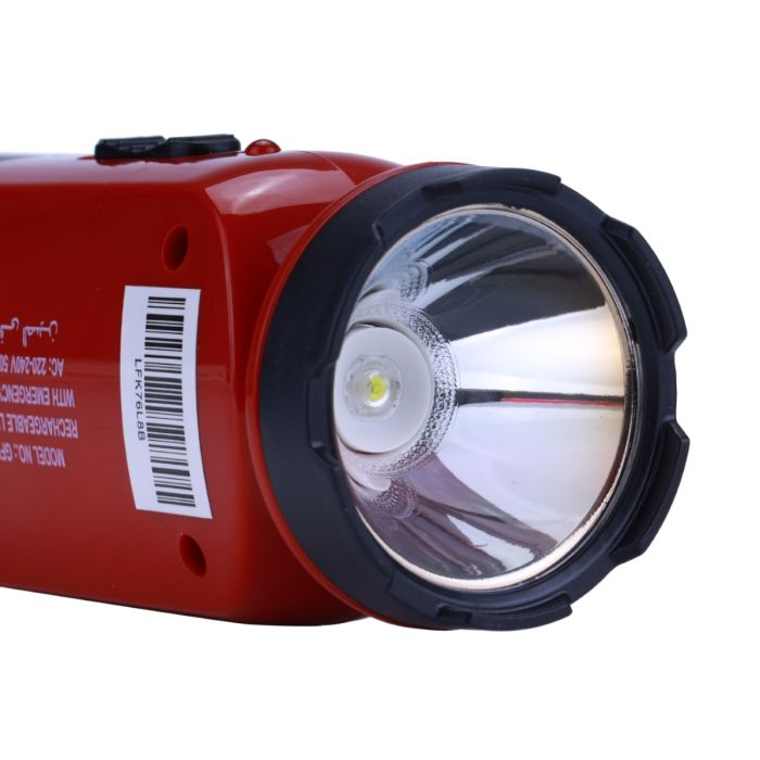 Geepas Rechargeable 5W Emergency Lantern With Light Dimmer Function | 10 Pc LED Tube, 2 Hours Working Time, Portable & Lightweight | Suitable For Power Outages, Hiking And Camping