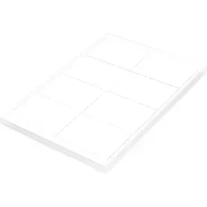 FIS 100 Sheet A4 Multipurpose Laser Labels, White 99.1X67.7mm (8 Stickers x 100 Sheet) - FSLA8-2-100