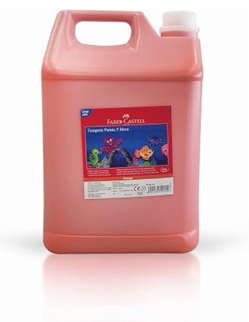 Faber-Castell Tempera Paints 5 Litres Orange