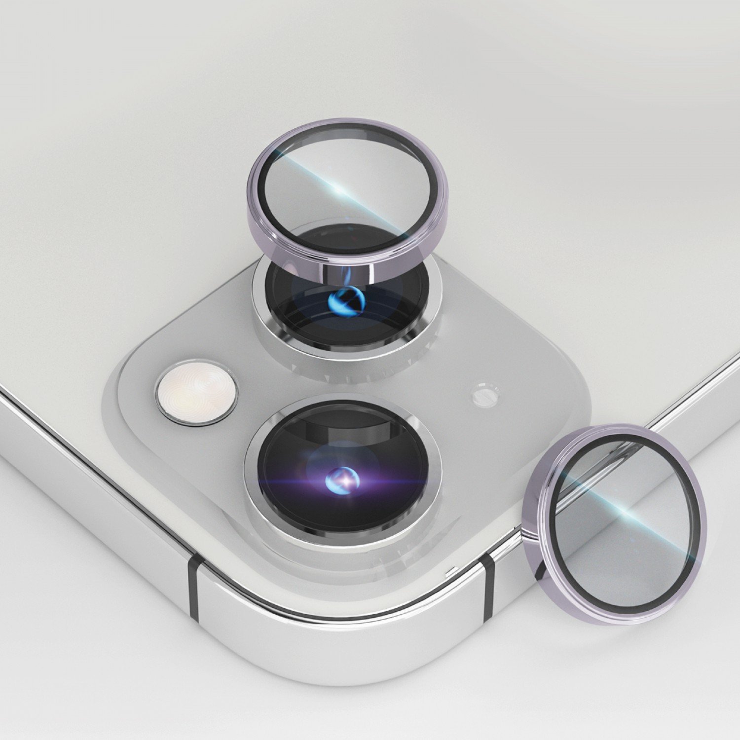 Levelo Lucent Duo 9H Hardness Camera Lens Protector For iPhone 14 / 14 Max - Purple_x000D_