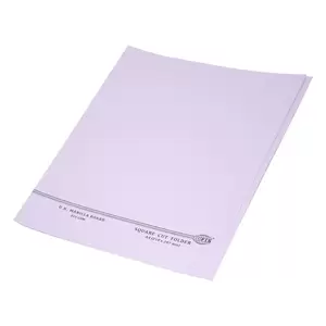 100-Piece FIS Square Cut Folders Without Fastener, Kendal Manila, Violet Color, 225gsm A4 Size - FSFF9A4KVI