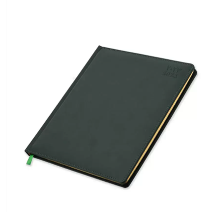 FIS Golden Executive Diary 2023 Arabic/English/French (1-Week at a glance) Italian PU Cover, Green - FSDI36AEG23GR