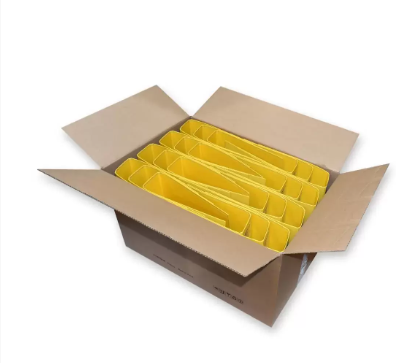 Pack of 24 Pieces Box File Folder With Fixed Mechanism, 210x330 mm Yellow