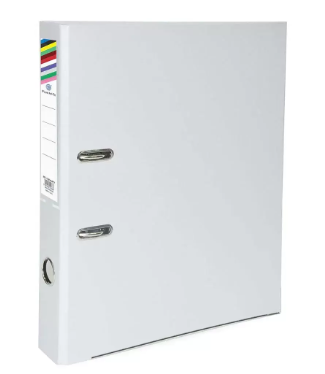 Pack of 50 Pieces Pieces Lever Arch File Folder With Slide-In Plate Grey