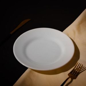 Royalford 10"Round Deep Plate 1X36 - Melamine - White