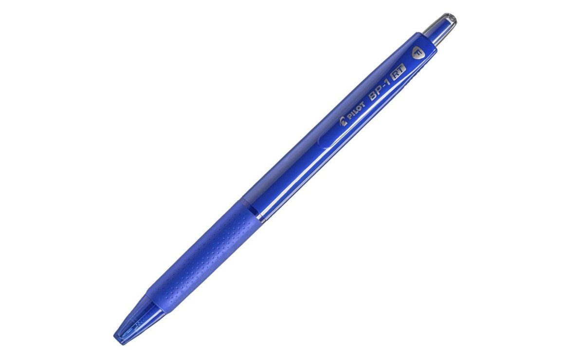 Pilot BP-1 RT 0.7 mm Fine Tip Ball Pen Blue - Pack of 12 Pieces