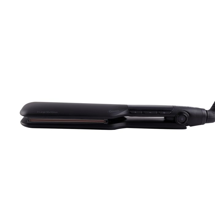 Geepas Ceramic Straight 230 Degree Hair Straighteners | Easy Pro Wide Ceramic Floating Plates With Max Temperature 230°C | Digital LCD Display & 1 Hour Auto-Off Function - 2-Year Warranty