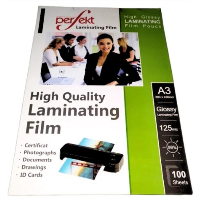 Perfekt Laminating Film 125m A3 -100 pcs