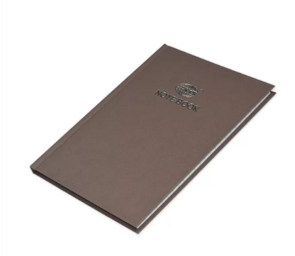Pack of 5 Pieces A5 2-Quire Hard Cover Single Ruled Notebook Brown