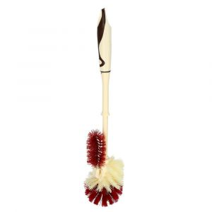 Royalford Toilet Brush With Holder - Plastic - Beige - RF6994
