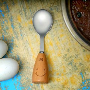 Royalford Table Spoon - Stainless Steel, Melamine - Silver - 35 CM