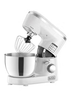 Stand Mixer ,With Stainless Steel Bowl, 4.0 L 1000.0 W SM1000 ,White/Silver