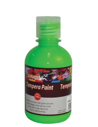 Artmate Tempera Fluorescent (Green), 250 Ml
