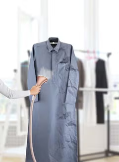 Digital Garment Steamer With 6 Stage,Double Pole And Ironing Board 2 L 2000 W GSTD2050-B5 White/Gold