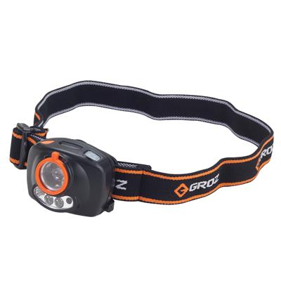 GROZ LED/206 3W HEAD LAMP WITH SENSOR