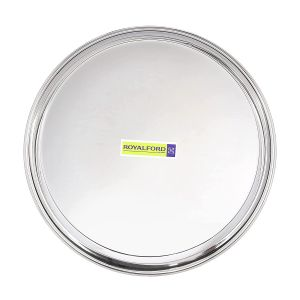 Royalford Bidding Thali/265*28cm - Stainless Steel - Silver