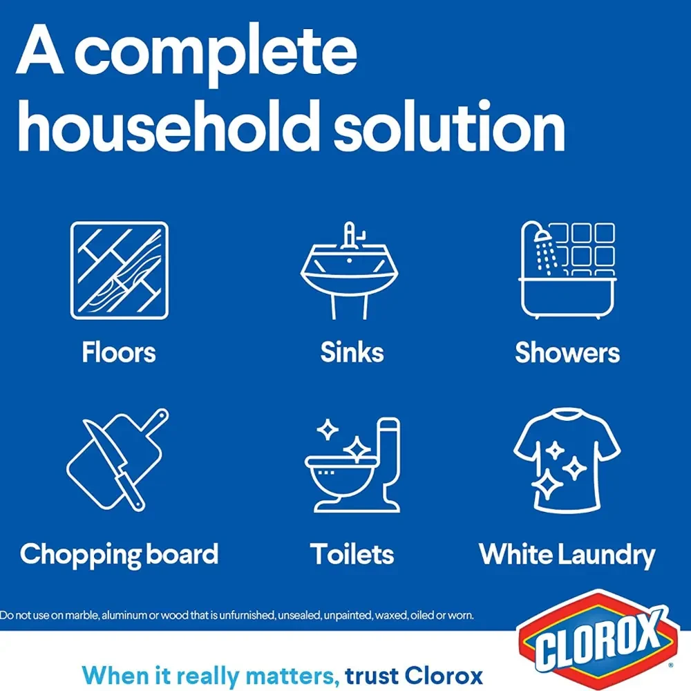 Clorox Original Liquid Bleach 1.89 Lt