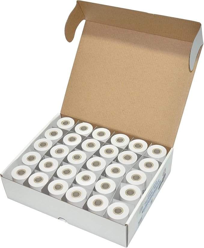 Fis Thermal Paper Roll Size 57mmx13m ½ Inches Core - 30 Rolls/Box