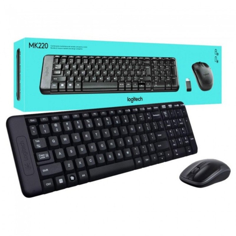 Logitech Mk220 Wireless Combo - Arabic/English Keyboard Black
