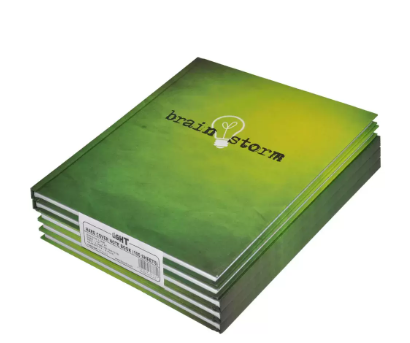 LIGHT Pack of 5 Design Hard Cover Note Book 100 Sheets Size 10X8 Inches (25.4 X 20.32 cm) - LINB1081001310