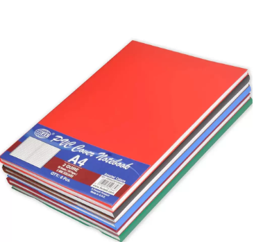 6-Piece FIS A4 PVC Notebook 2Quire, Multicolor - FSNBA42QPV5MAST