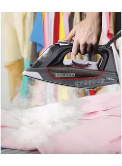 Steam Iron with Ceramic Soleplate/Anti-Drip/Auto Shut-Off/Self Clean Function 380.0 ml 2200.0 W IN2050-B5 Grey/Black