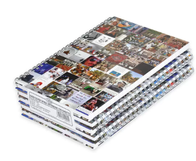 5-Piece FIS Spiral Hard Cover Notebook Single Line A5, 100-Sheets - FSNBSA51903