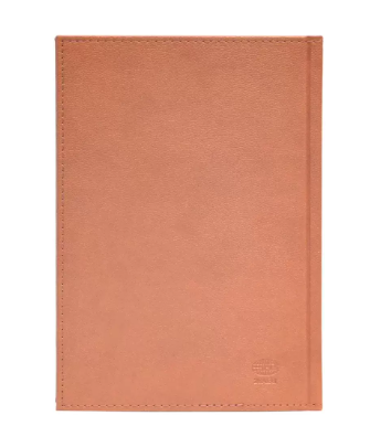 FIS Golden A5 Diary 2024 (Arabic/English) Brown - FSDI26AEG24BR